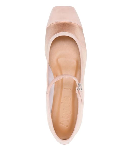 Aeyde Pink Uma Cap Satin/Kid Suede Leather Peach A11Flrkls08Fl169Ss25960067