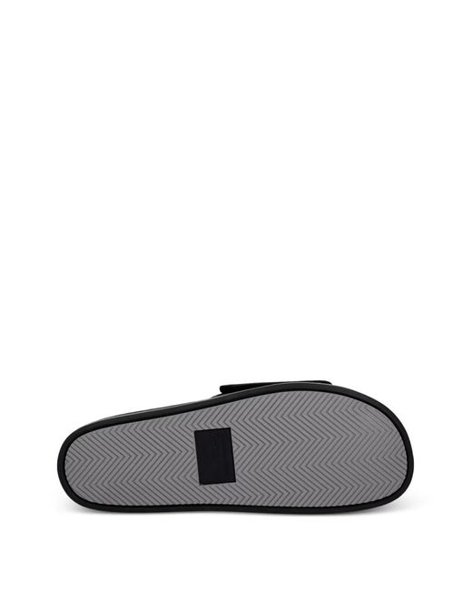 Gant Black Logo-Print Slides for men
