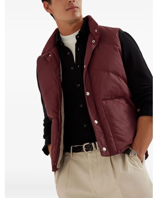 Camicia di Brunello Cucinelli in Blue da Uomo