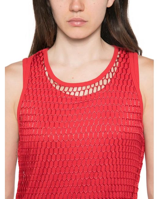 Jijil Red Sleeveless Maxi Dress