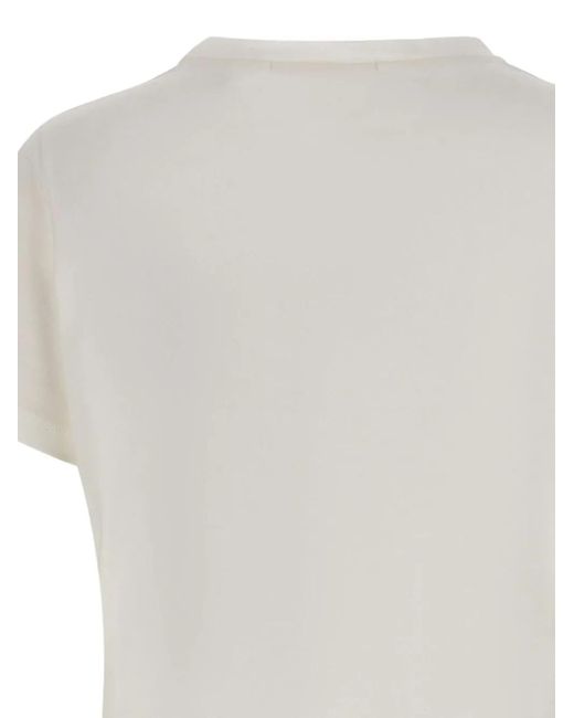 Kaos White T-Shirt mit Kettenverzierung