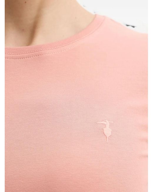 Trussardi Blue Embroidered T-Shirt