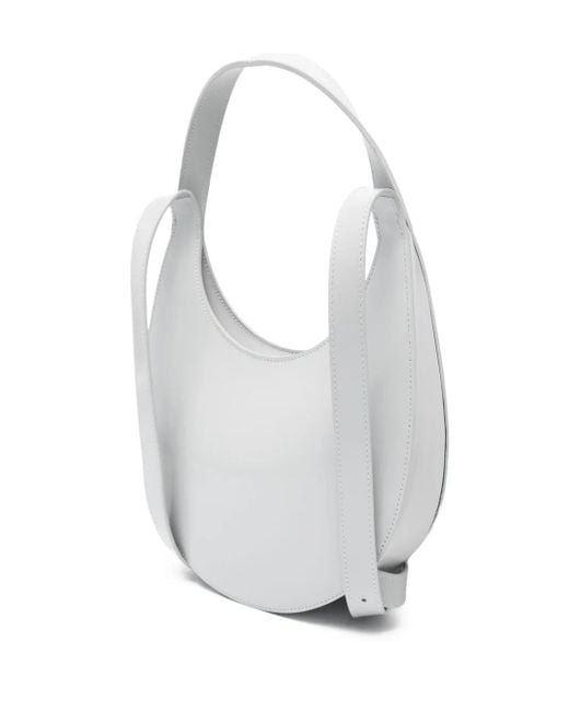 Coperni White Swipe Leather Backpack