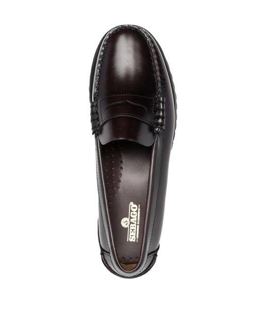 Sebago Black Dan Penny Flat Loafers