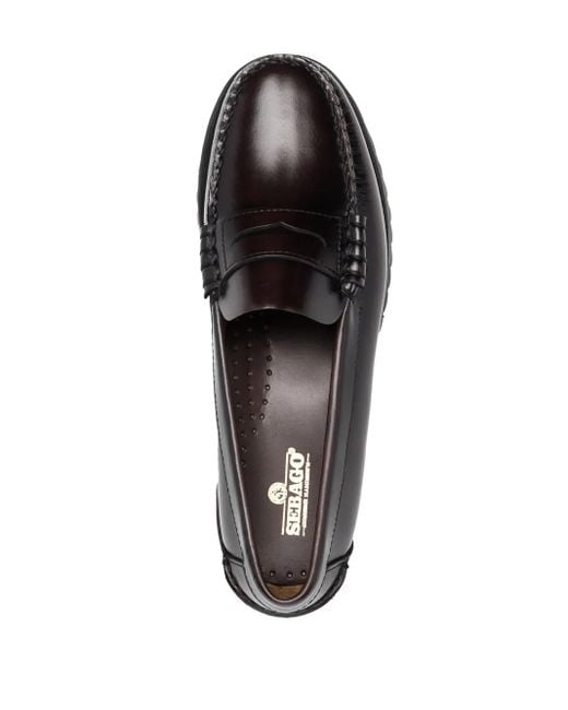 Sebago Black Dan Penny Flat Loafers