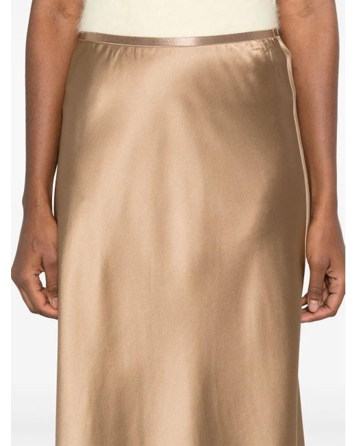 Max Mara Natural Carnet Midi Skirt