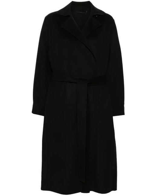 KENZO Black Double-Breasted Coat