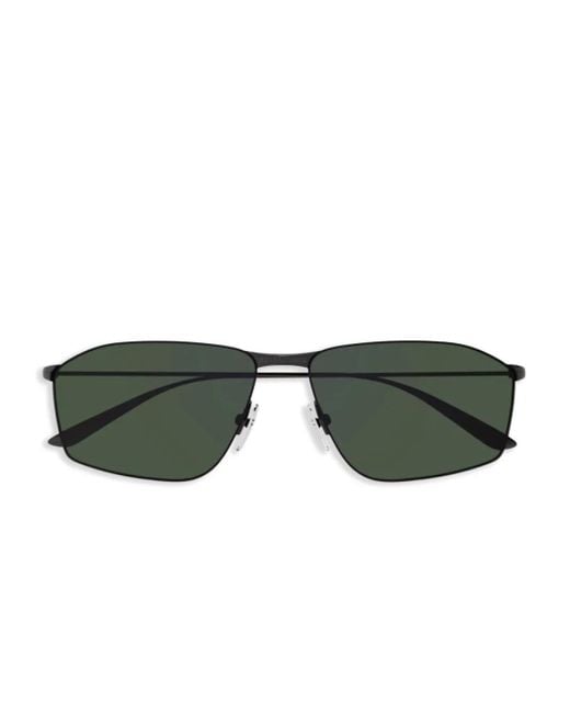 Balenciaga Green Pilot-Frame Sunglasses