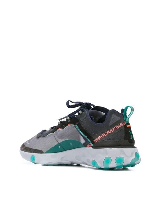 Nike Blue React Element 87 /Midnight" Sneakers