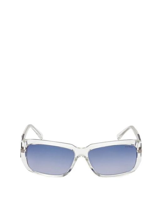 GUESS EYEWEAR Blue Rectangle-Frame Sunglasses