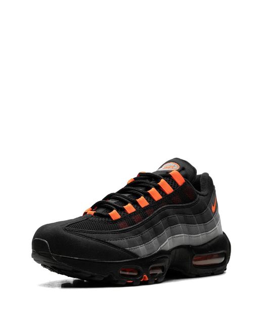Nike Black Air Max 95 Hyper Crimson Sneakers for men