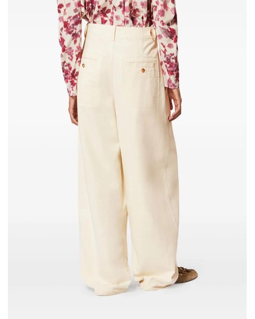 Isabel Marant Natural Isabel X Ireme Straight Leg Pants
