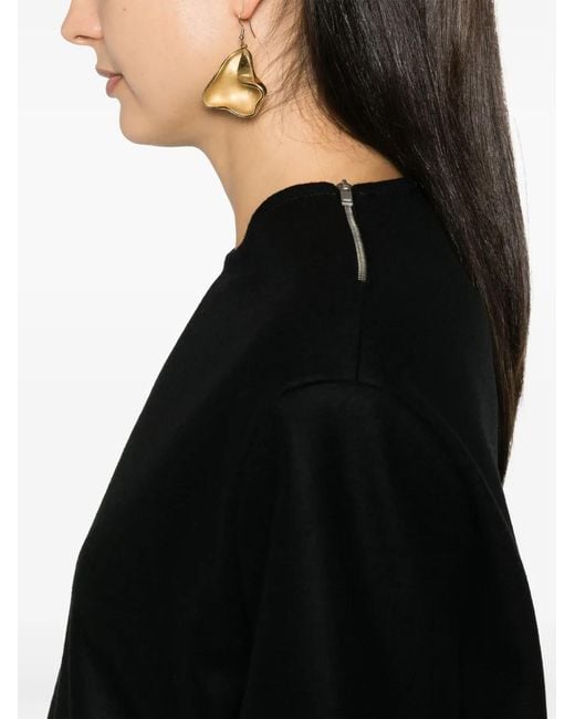 Jil Sander Black Wool T-Shirt