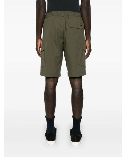 Herno Green Lightweight Polyester Shorts for men