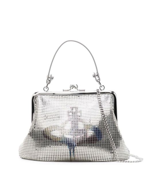 Vivienne Westwood Granny Frame Mesh Tote Bag in White | Lyst