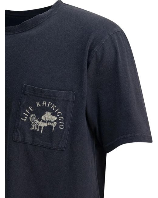 メンズ Kapital Graphic-print T-shirt Blue