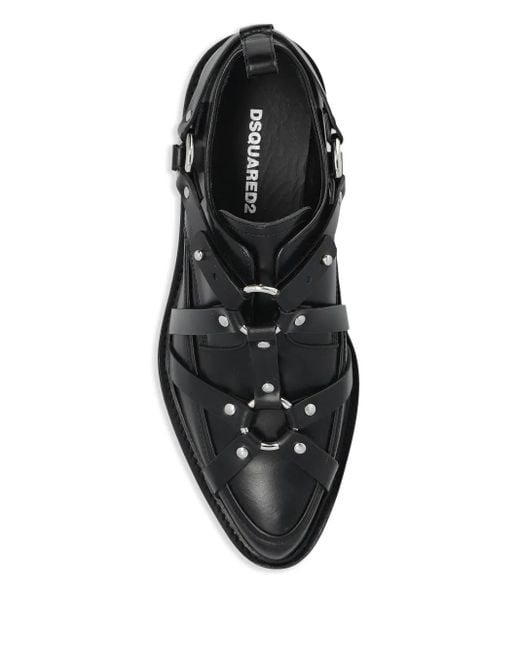 メンズ DSquared² レザーシューズ Black