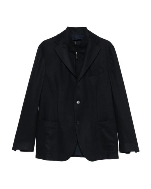 Blazer con tres botones Incotex de hombre de color Black
