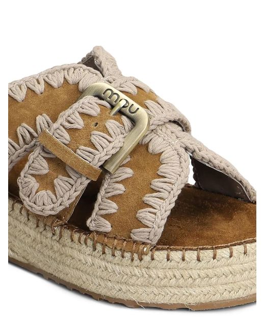 Mou Jute サンダル Brown