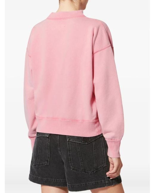 Isabel Marant Pink Moby Cotton Sweatshirt