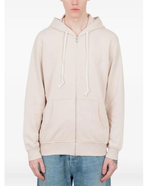 Comme des Garçons White Zip-Up Hoodie for men
