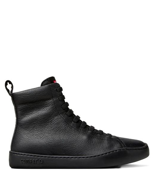 Camper Black Lace-Up Boots