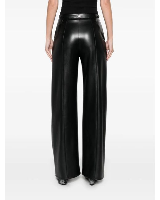Patrizia Pepe Black Straight-Leg Trousers