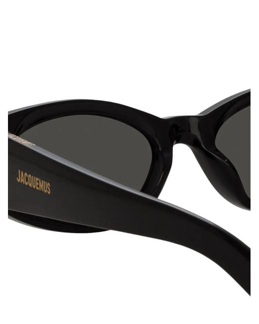 Jacquemus Black Ovalo Oval-Frame Sunglasses
