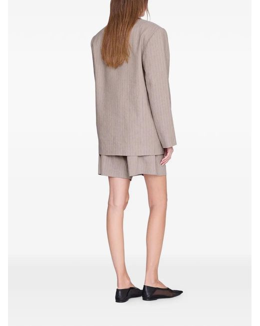 Anine Bing Gray Brice Shorts