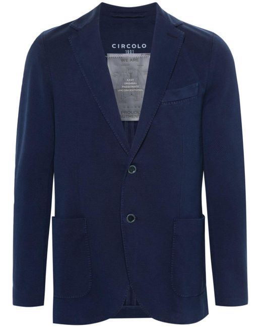 メンズ Circolo 1901 シングルジャケット Blue