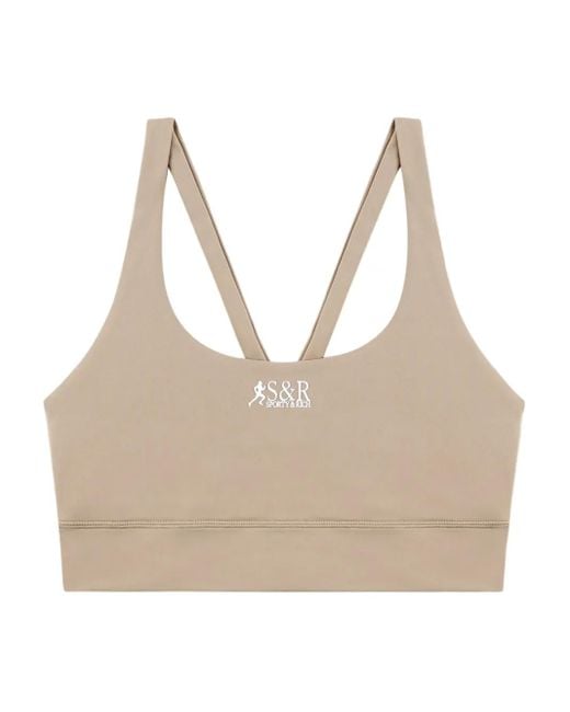 Sporty & Rich Natural Sr Runner Active Bra