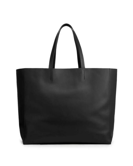 Nili Lotan Black Keith Leather Tote Bag