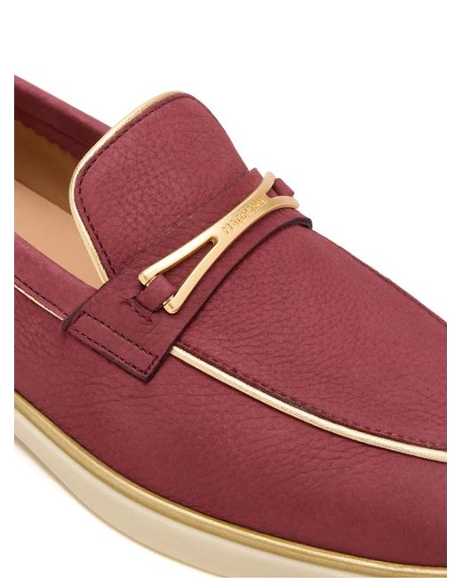 Magnanni Shoes Red Sofia Loafers