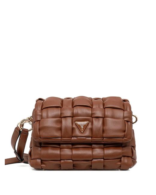 Guess Brown Marion Cross Body Bag