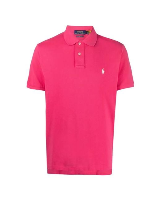 Polo Ralph Lauren Pink Short-Sleeve Polo Shirt for men