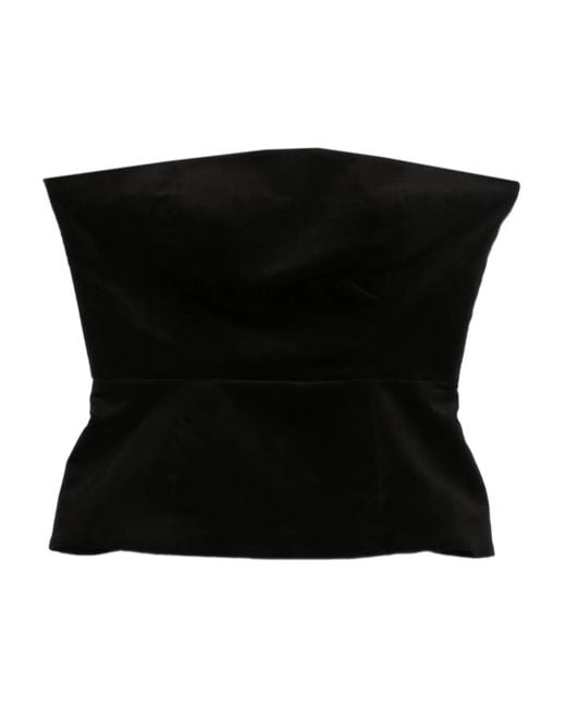 Top Con Peplum di P.A.R.O.S.H. in Black