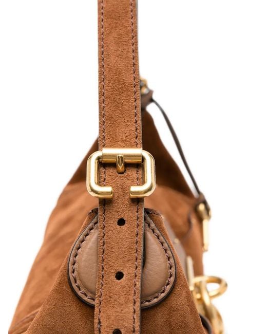 Chloé Brown Sac Porté Épaule Paddington En Daim