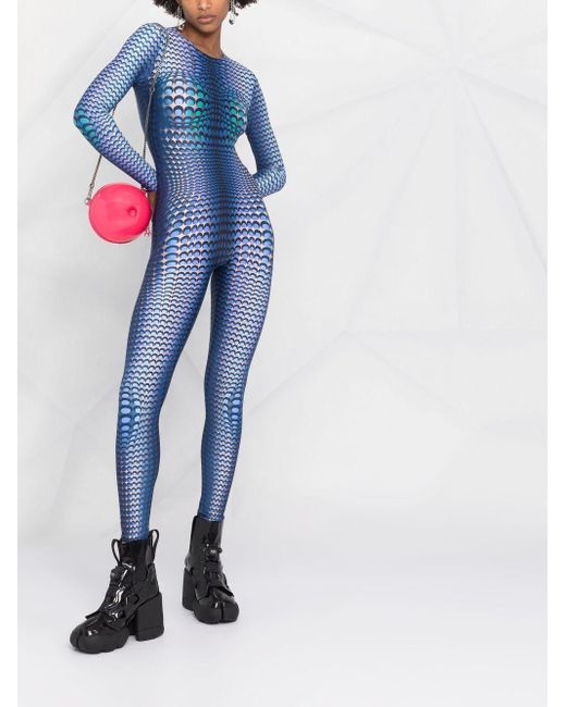 Marine Serre Moonfish Fitted Catsuit in 