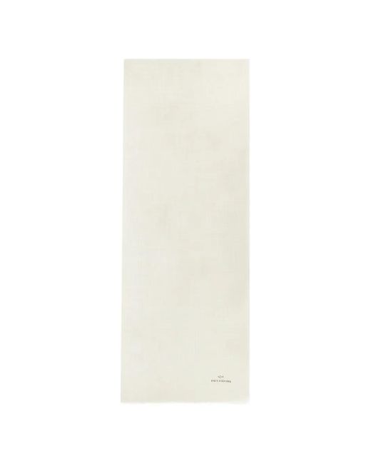 Paul & Shark White Striped Scarf for men