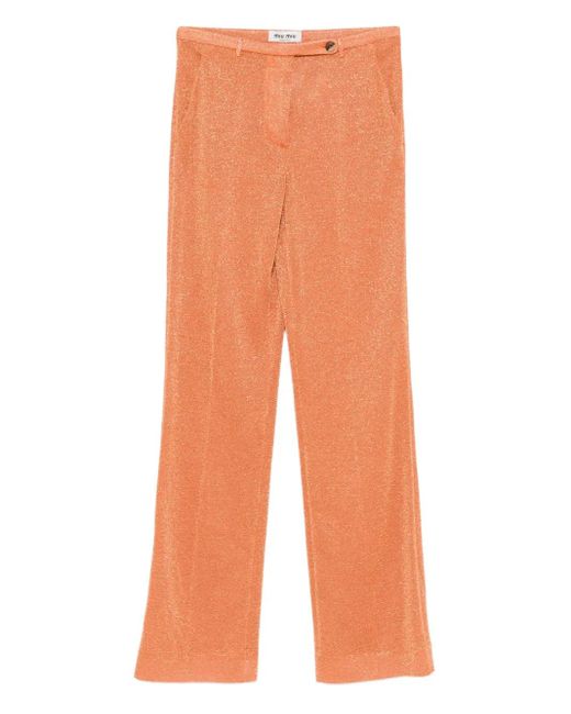 Miu Miu Orange Trousers