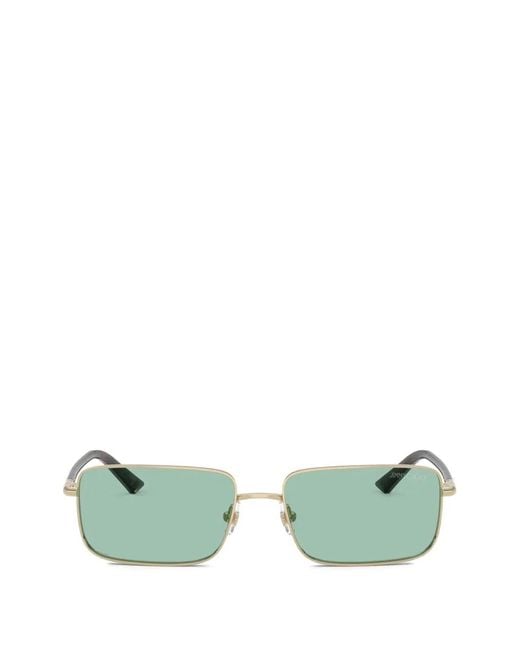 Jimmy Choo Green Gavin Rectangle-Frame Sunglasses
