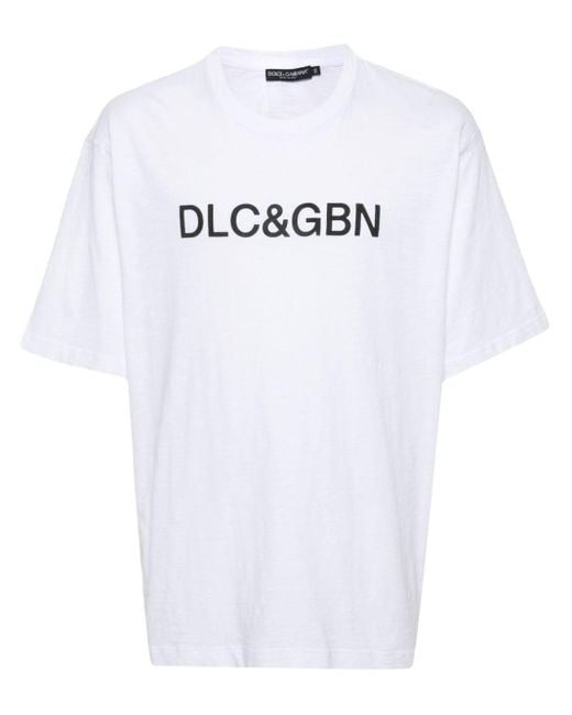 メンズ Dolce & Gabbana ロゴ Tシャツ White