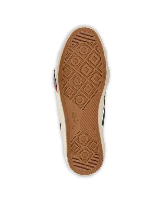 Pro Keds White Royal Classic Striped Leather Sneakers for men
