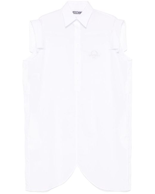 Moschino White Shirt Mini Dress