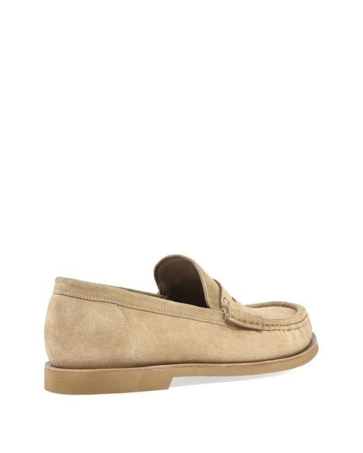 Gianvito Rossi Natural Vernon Suede Loafers for men