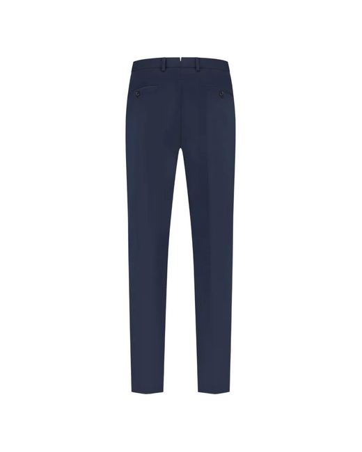 Zanone Blue Button Trousers for men