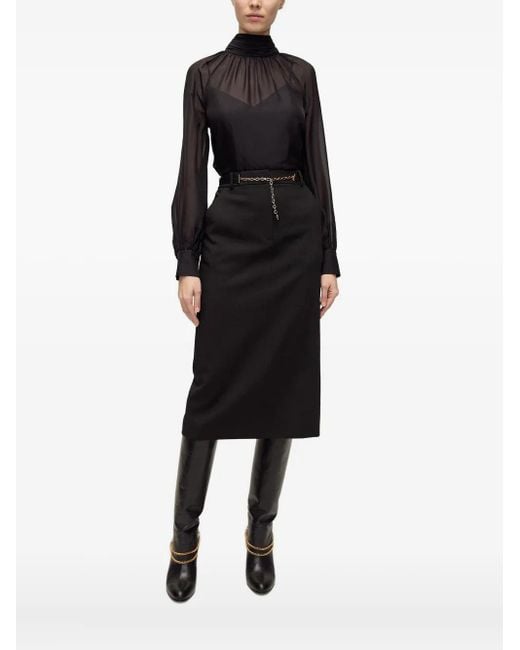 Veronica Beard Black Alyssa Blouse