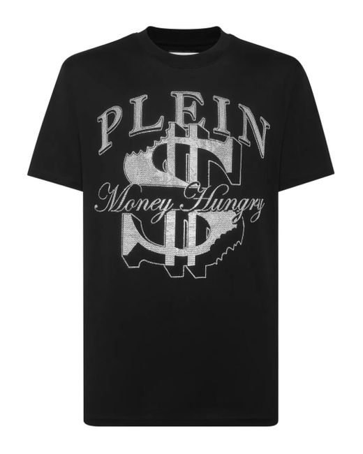 T-Shirt À Ornements Strassés Philipp Plein pour homme en coloris Black
