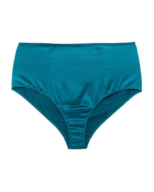 Kiki de Montparnasse Blue Tous Les Jours High-Waist Briefs