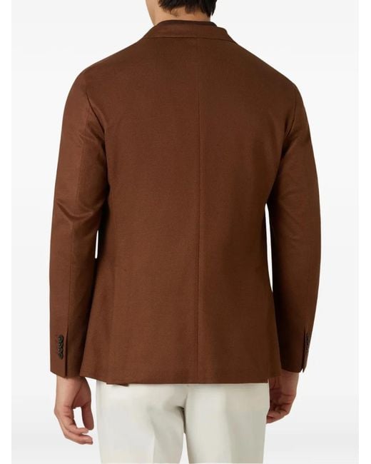 Boglioli Brown Double-Breasted Jacket for men